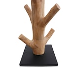 thumbnail of SalesFever Candeeiro de pé 175cm|abajur|quadro tubo de metal madeira flutuante|base madeira Hevea|L30xP30xA175cm|preto–natural–branco