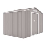 thumbnail of HATTORO S200 XXL Metall Gerätehaus Geräteschuppen Garten Haus Schuppen Gartenhaus Laube Hellgrau