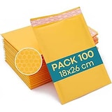 thumbnail of 100 Buste Imbottite Gialle 18x26 cm | Spedizione Sicura | Buste Protettive per Colis e Vinted
