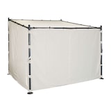 thumbnail of Conjunto de 4 painéis laterais para pérgola HWC-A22, pavilhão com painel lateral de substituição, 3x3m poliéster ~ creme