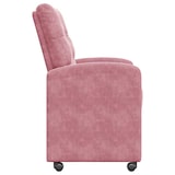 thumbnail of vidaXL Esszimmerstühle mit Rollen 2 pcs Rosa 58 x 67 x 97 cm Samt