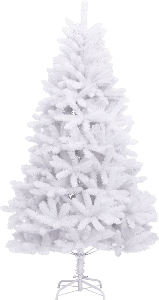 vidaXL Künstlicher Weihnachtsbaum Klappbar mit Ständer Weiß 270 cm