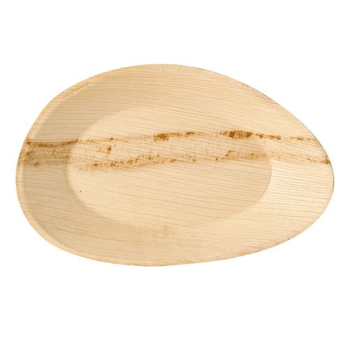 PAPSTAR 25 Teller, Palmblatt "pure" oval 26 cm x 17 cm x 2,5 cm