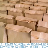 thumbnail of 50 Kraftpapiertüten ohne Henkel 300x90x510mm – Bäckereien, Geschenke, Hochzeit, Geschäfte