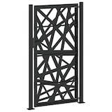 thumbnail of vidaXL Gartentor Schwarz 105x180 cm Stahl Lichtdesign