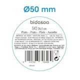 thumbnail of Bidasoa Gio Plato Llano Irregular Gres 26'5Cm Gris