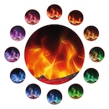 thumbnail of KAMINIO Elektrokamin Luca - Elektrischer Einbaukamin mit Heizung, 3D-Flammeneffekt, 9 Flammenfarben, Fernbedienung - 23 Zoll