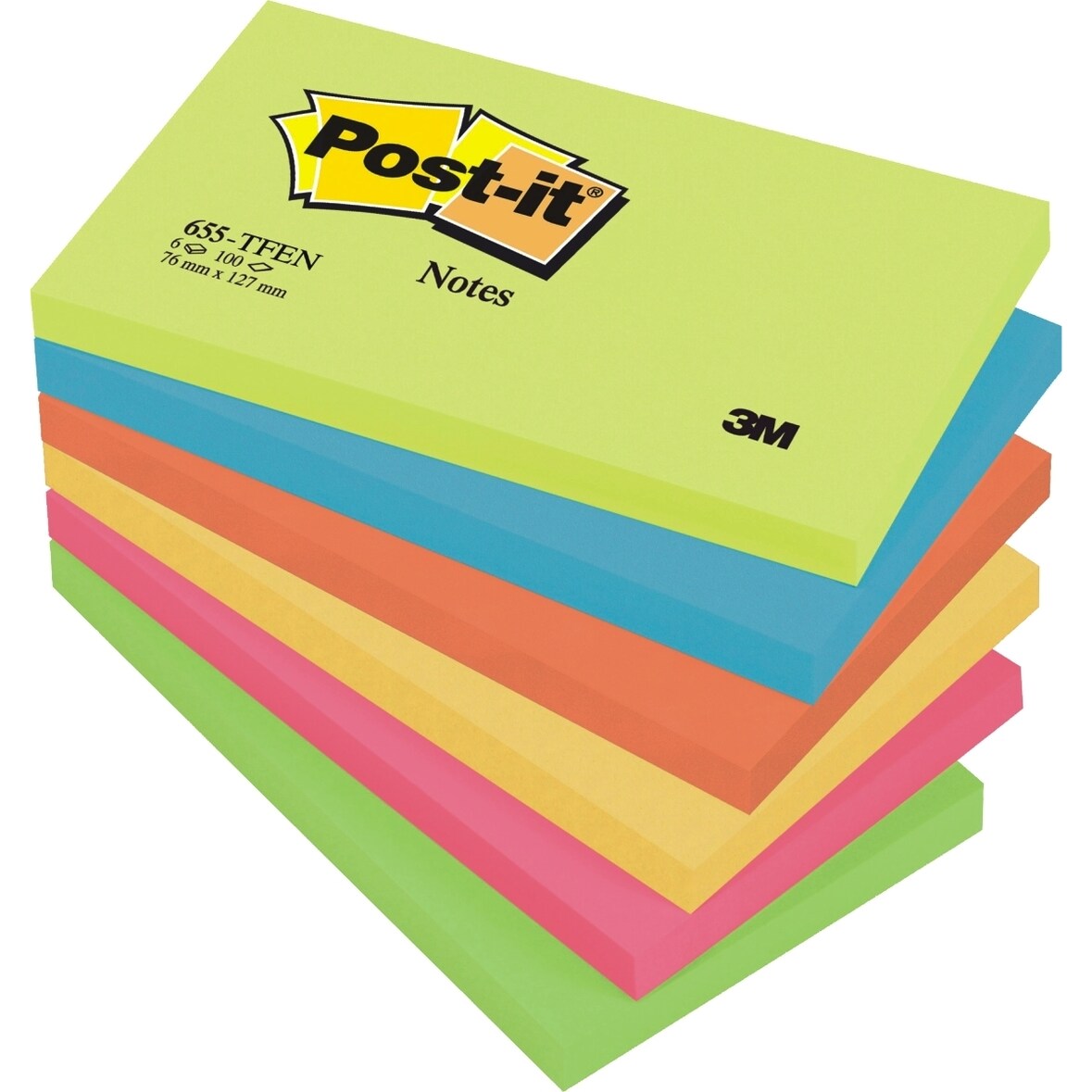 Haftnotizen Notes 127x76mm 6 Farben Activ VE=12x6x100 Blatt