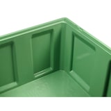 thumbnail of Palettenbox LxBxH: 1200 x 1000 x 790 mm geschlossen mit 3 Kufen in grün
