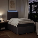 thumbnail of vidaXL Boxspringbett mit Matratze Dunkelbraun 120x200 cm Stoff