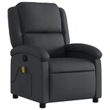 thumbnail of vidaXL Massagesessel Relaxsessel Echtleder Schwarz