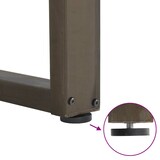 thumbnail of vidaXL Couchtischbeine U-Form 2 Stk. Naturstahl 28x(42-43) cm Stahl