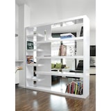 thumbnail of SalesFever kamerscherm 200 cm| hoogglans gelakt | MDF hout | B 200 x D 35 x H 200 cm | wit