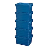 thumbnail of Kunststoffkisten mit Deckel 60 x 40 x 32 cm Aufbwahrungsbox in Industriequalität