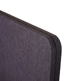 thumbnail of Akustik-Tischtrennwand HWC-G75, Büro-Sichtschutz Schreibtisch Pinnwand, doppelwandig Stoff/Textil ~ 60x65cm braun-grau