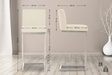 thumbnail of Barhocker Paros Kunstlederbezug creme