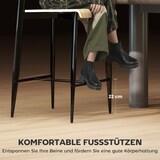 thumbnail of Barhocker 2er Set 43x55x103 cm im Industrie Stil Naturholz+Schwarz mit Fußstütze robustem Stahlgestell und platzsparendem armlosen Design