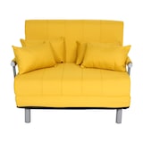 thumbnail of Fauteuil-lit HWC-K29, fauteuil pliant Canapé-lit Lit d'appoint Fauteuil relax, surface de couchage 186x97cm Tissu (270g/m²) ~ jaune
