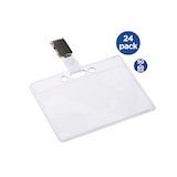 thumbnail of Porte Badge avec pince et bande 90x60mm / 24 pièces, 121265