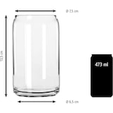 thumbnail of Libbey 12er Set Can Gläser -GLASS CAN- 473 ml, Ø 7,5 cm, H: 13,5 cm