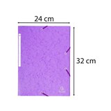 thumbnail of Exacompta 17115H 25x Elastomap Maxi Capacity met kleppen in glanskarton 425g/m2, 24x32cm voor formaat DIN A4, paars