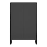 thumbnail of Helloshop26 - Stilvolle Kommode praktisches Aufbewahrungsmöbel aus Metall mit 4 Schubladen Stahl 92 x 80 x 40 cm schwarz 03_0006839