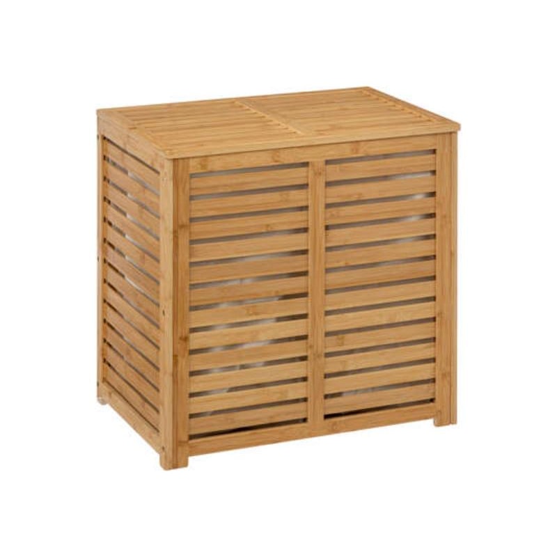Mueble para la colada de bambú Sicela 100 l / Cesto ropa sucia / Cesta ropa sucia