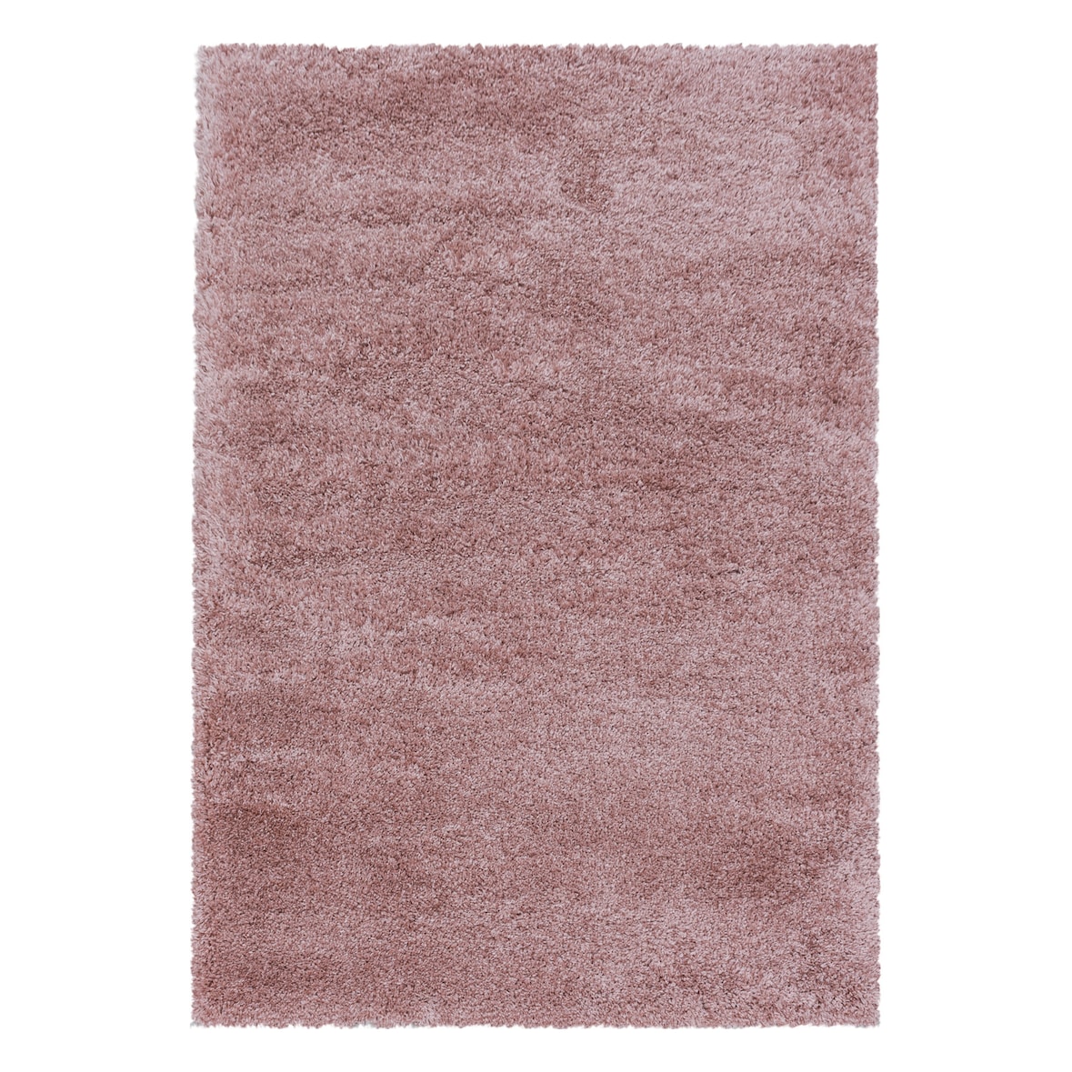 Teppich Waschbar Shaggy Uni Kuschelig Strapazierfähig Schlafzimmer Esszimmer Rosa 160x230 cm OEKO-TEX Gekettelt – SALZACH von Kadima Design