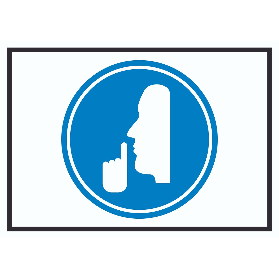 Ruhe bitte Symbol Schild A3 (297x420mm)