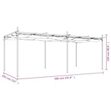 thumbnail of Pergola avec toit rétractable crème 589x292x230 cm Modèle AbriRoyal 197