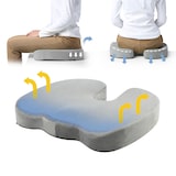 thumbnail of Zitkussen MEDISIT VIII anti-slip en ademend schuim / gel velours grijs hjh OFFICE