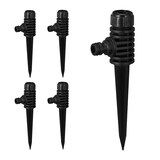thumbnail of Relaxdays Sprühregner Garten, 5er Set, Klickstecker Anschluss, mit Erdspieß, Flächen bis 30 m², Sprinkler, schwarz