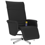 thumbnail of vidaXL Massagesessel mit Fußteil Schwarz Kunstleder