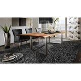 thumbnail of SIT Möbel Baumkante-Esstisch 200 x 100 cm | Tischplatte Akazie natur | Gestell Stahl silbern | B 200 x T 100 x H 77 cm | 07100-85 | Serie TABLES & CO