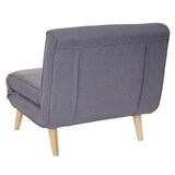 thumbnail of Schlafsessel HWC-D35, Schlafsofa Funktionssessel Klappsessel Relaxsessel Jugendsessel Sessel, Stoff/Textil ~ hellgrau