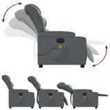 thumbnail of vidaXL Massagesessel Relaxsessel Grau Kunstleder