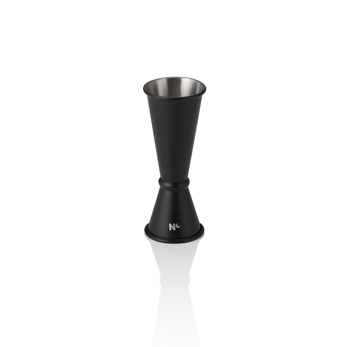 Jigger Japanese Style NOCTURN, 2,5/5 cl, Ø 4,5 cm, Höhe 11 cm, schwarz matt, Chromnickelstahl 18/8