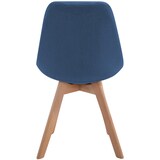 thumbnail of Sedia Borneo Tessuto V2 blu/natura