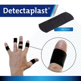 thumbnail of Detectaplast Pflaster Heavy Duty Schwarz Textil 25 x 72 mm