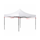 thumbnail of Telo Copertura Gazebo Impermeabile Oxford 800D Resistente Anti Pioggia Sole Raggi UV Facile Per Gazebo Pieghevole 3x3 Metri Bianco