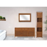 thumbnail of Teak-Badezimmerkommode HWC-M90, Badschrank Waschtisch, hochwertiges B-Grade-Teak (Kernholz, 20-30 Jahre), 81x155x50cm
