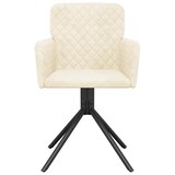 thumbnail of vidaXL Esszimmerstühle 2 Stk. Drehbar Creme Samt