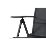thumbnail of aro verstellbarer Liegestuhl/Relaxsessel klappbar, Stahl/Textilen-Bespannung, schwarz