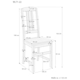 thumbnail of Küchenstuhl Massivholzstuhl Esszimmerstuhl Kiefer Stuhl natur 90.71-22