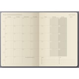 thumbnail of Conceptum, Wochenplaner (EN), undatiert, ca. DIN A5, schwarz, 2 Seiten = 1 Woche, 192 Seiten