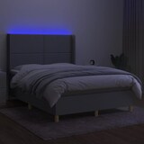 thumbnail of vidaXL Boxspringbett mit Matratze & LED Hellgrau 140x190 cm Stoff