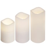thumbnail of LED Kerzenset Paul flackernd Batterie Timer Fernbedienung für Außen weiß 3er Set