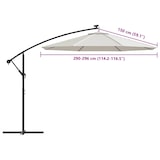 thumbnail of vidaXL Ersatzbezug für Ampelschirm Sandweiß 300 cm