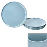 thumbnail of Ritzenhoff 4x Jasper Speiseteller Ø25,2cm Graublau Steingut 4 Pers. Essteller