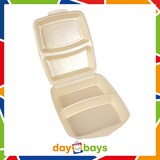 thumbnail of DayBays 200 Stk. Dinner-Box 2 teilig 220x285x75 mm Champagner laminiert